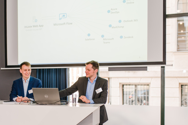 Abb. 4 [[Event-Motiv]] Teil des InLoox Teams beim IIT 2019 in Berlin (002)