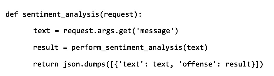 Abb. 2: Inferenz-Code als Cloud-Funktion