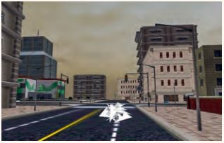 Abb2_SimulierteStrassenszenemitHindernis