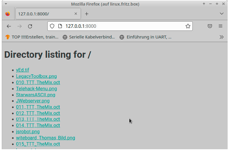 Abb_1 Ein Webserver als Dateiexplorer