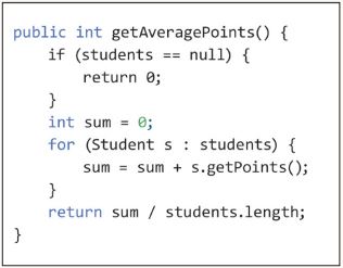 Listing1_MethodegetAveragePoints