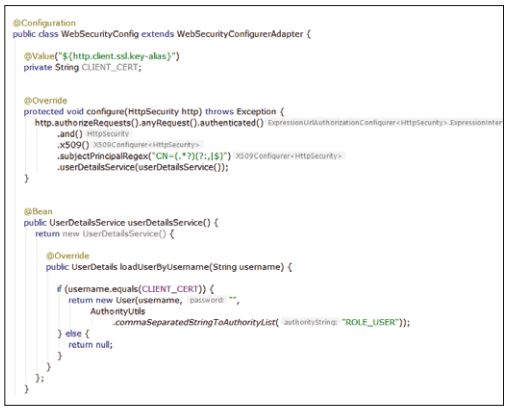 Listing1_WebSecurityConfigKlasse