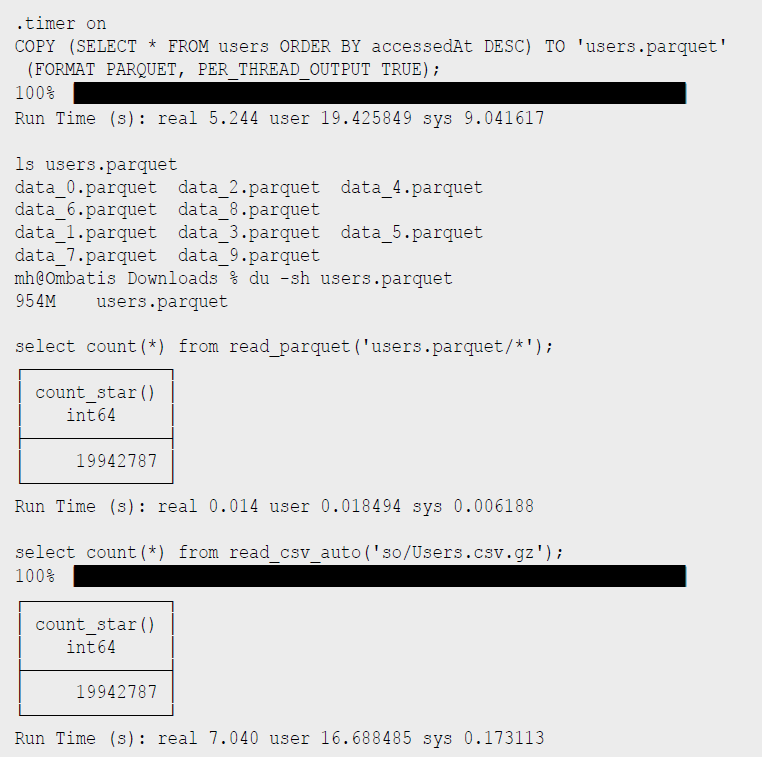 Listing 6 Parquet-Dateien schreiben