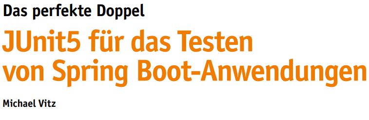 JUnit5 für das Testen von Spring Boot-Anwendungen