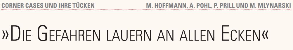 Die Gefahren lauern an allen Ecken