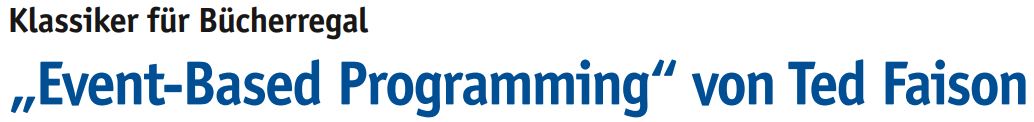 „Event-Based Programming“ von Ted Faison