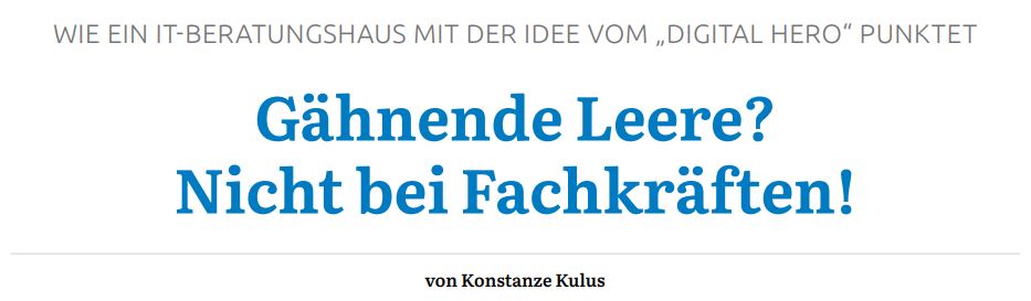 Gähnende Leere? Nicht bei Fachkräften!