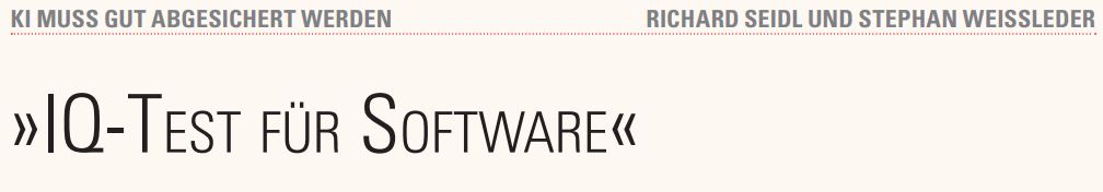 IQ-Test für Software