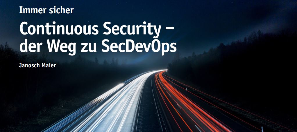 Continuous Security – der Weg zu SecDevOps