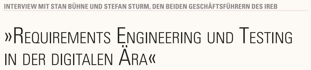 Requirements Engineering und Testing in der digitalen Ära