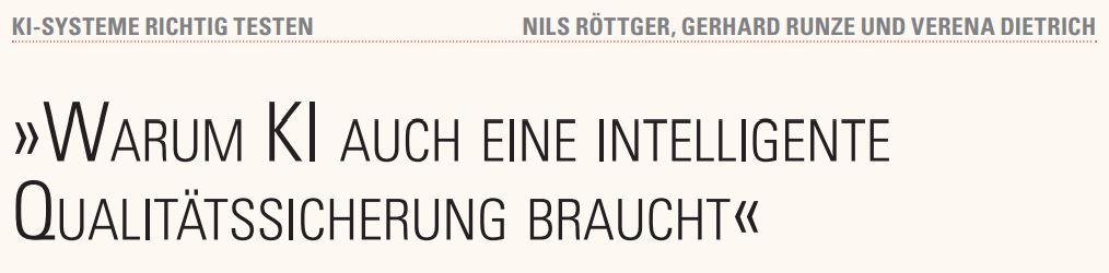 Warum KI auch eine intelligente Qualitätssicherung braucht