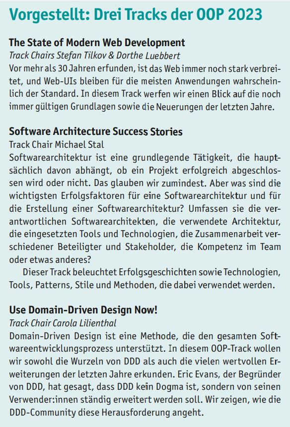 VorgestelltDreiTracksderOOP2023